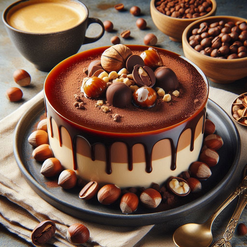 Flan de Chocolate y Café con Avellanas Light