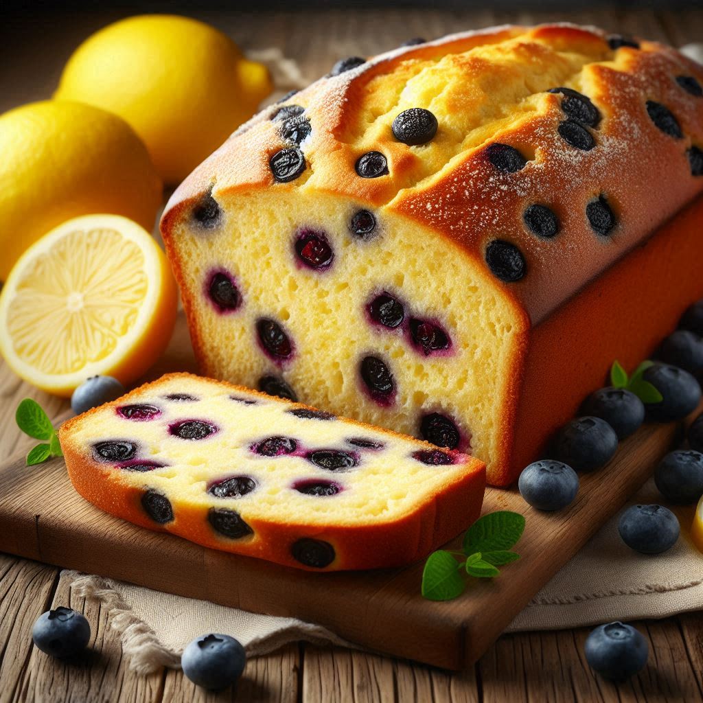 Pan de Limón y Arándanos