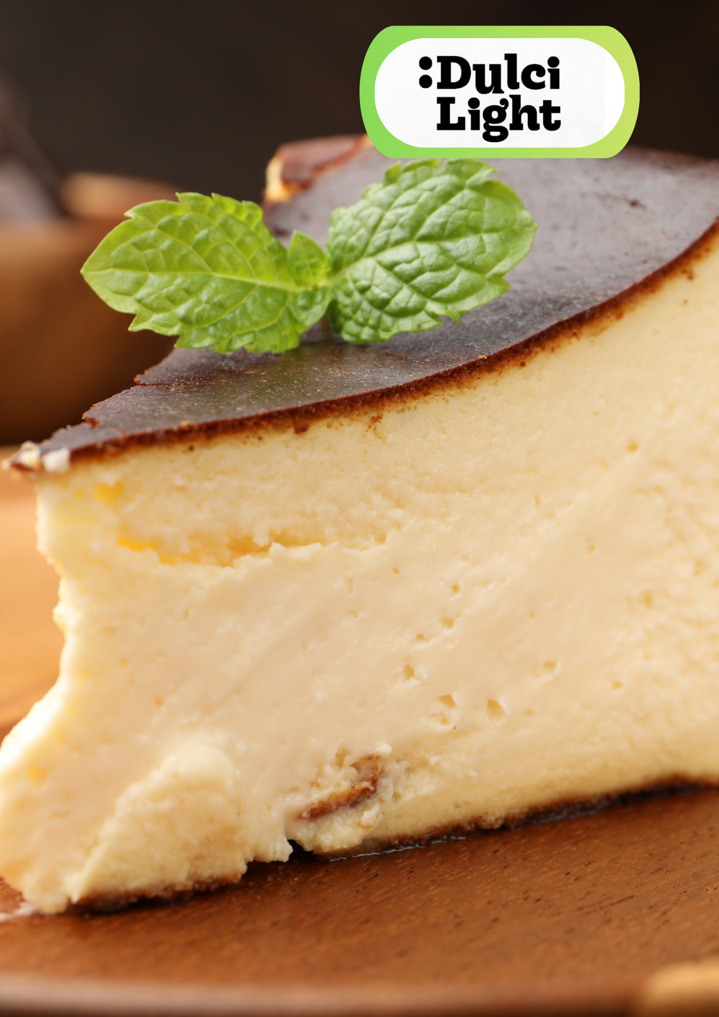 Cheesecake Cremoso Horneado Sin Azúcar (Estilo New York)