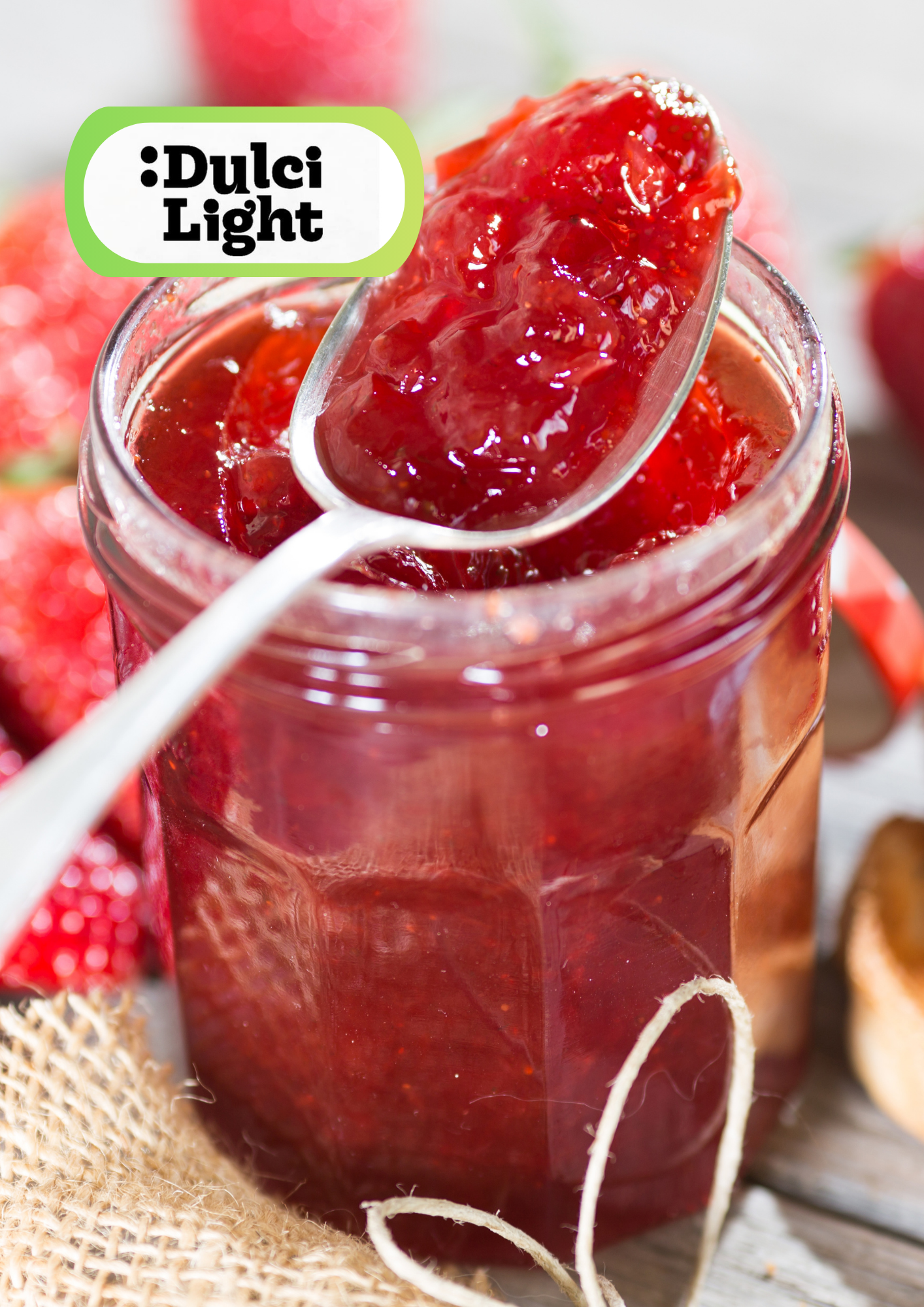 Mermelada de Fresas Intensa y Baja en Carbohidratos
