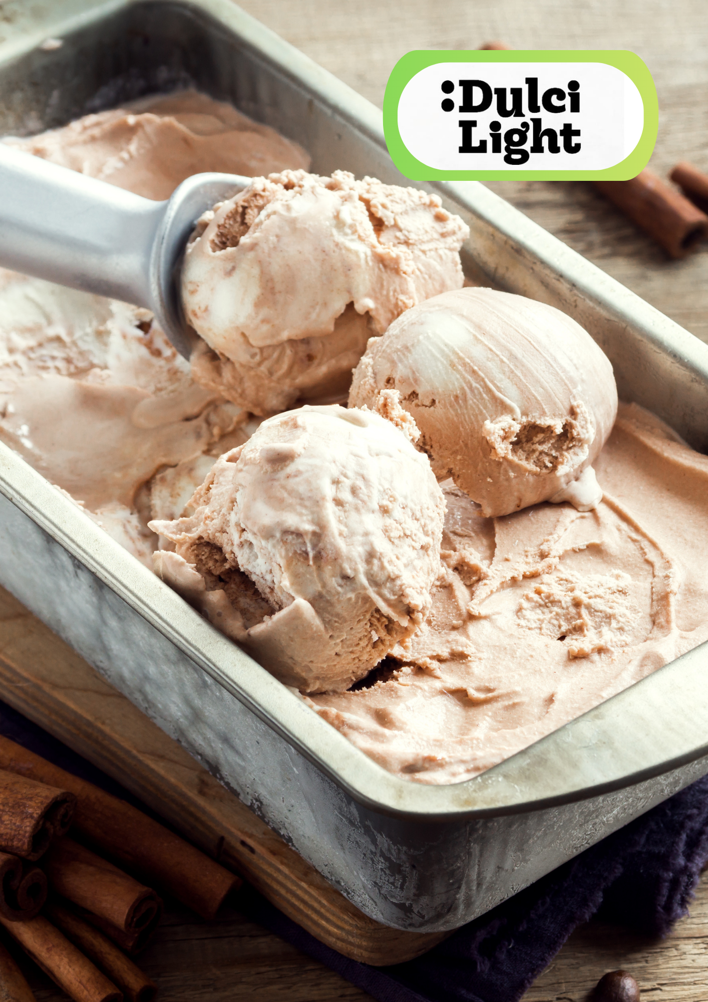 Helado de Vainilla Ultra Cremoso Sin Azúcar