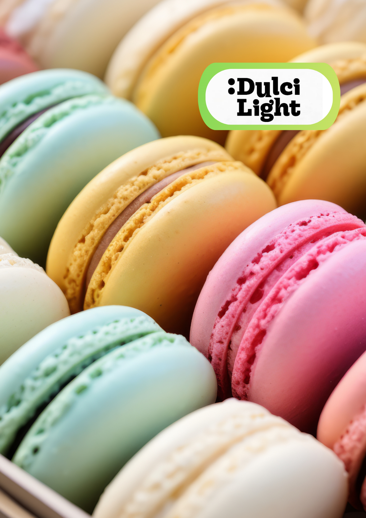 Macarons de Vainilla  con Relleno de Ganache Sin Azúcar