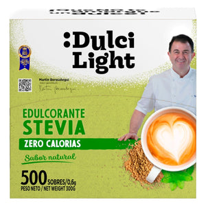 Edulcorante de stevia, vista lateral