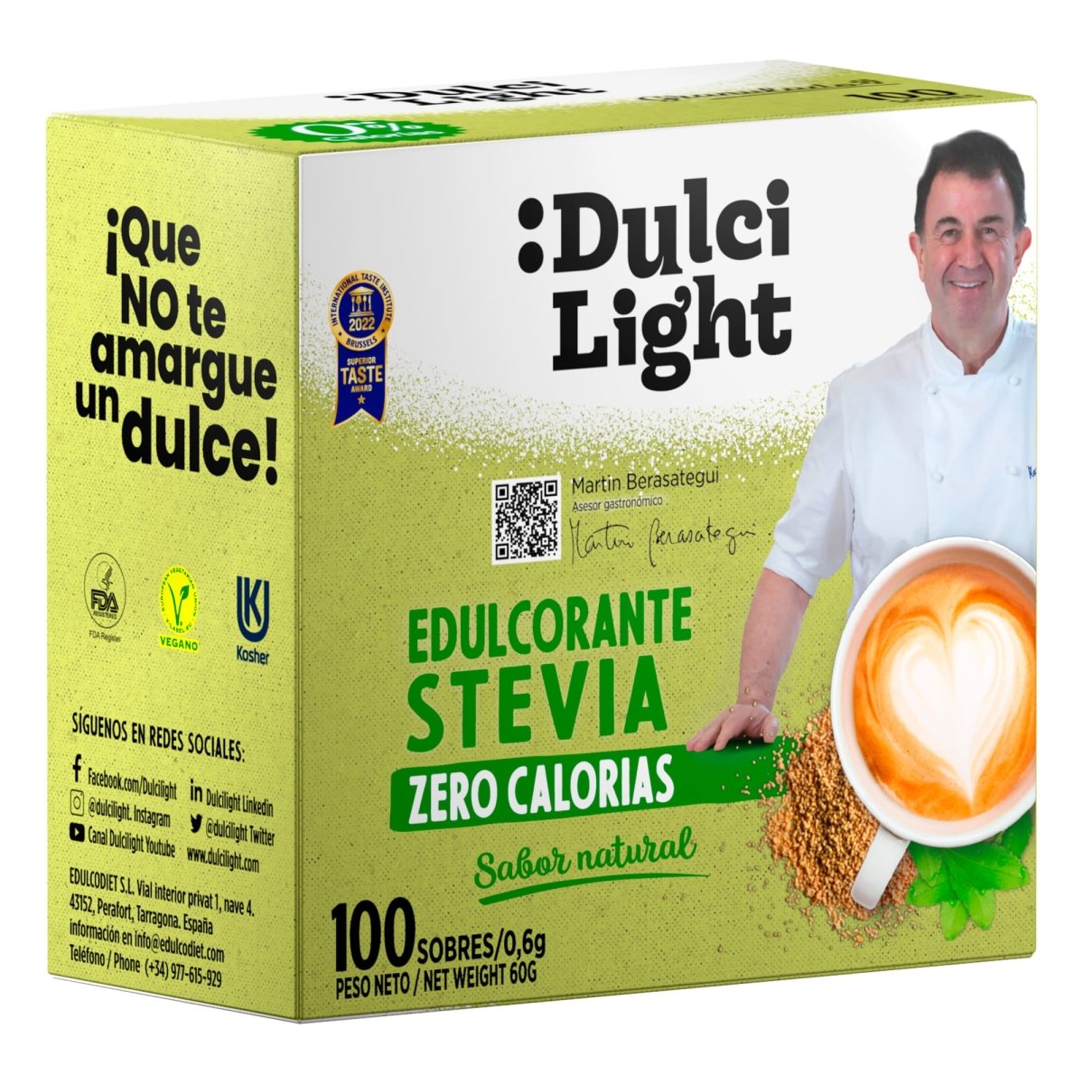 Edulcorante con Fruta del Monje (Monk Fruit) DulciLight