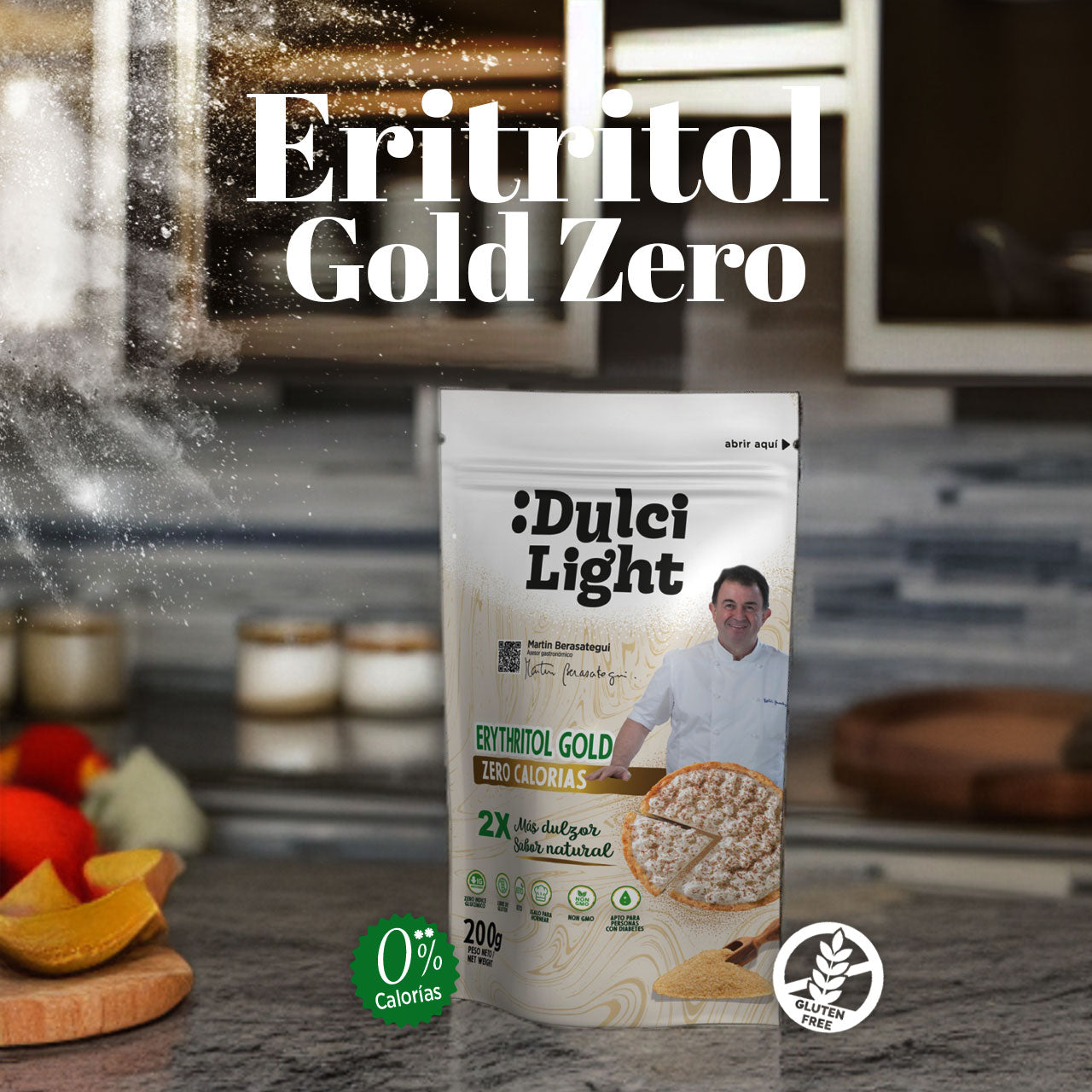 ➧ DulciLight  Endulzante sin azúcar Eritritol Gold